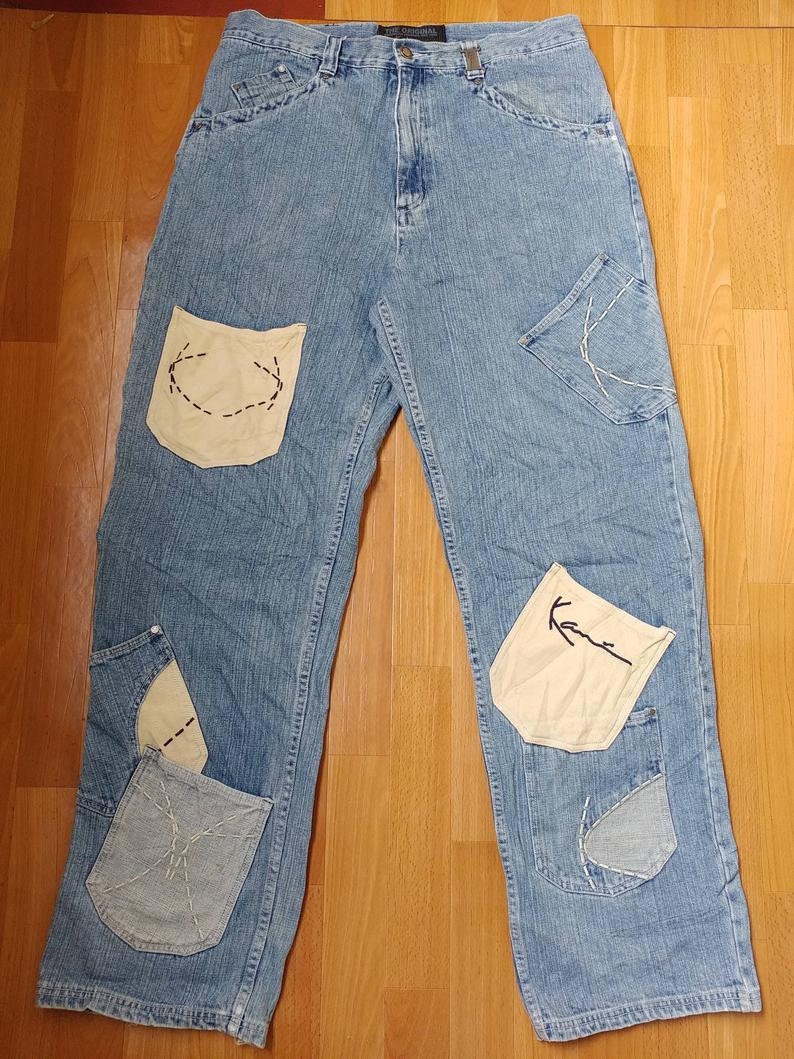 KARL KANI jeans light blue vintage baggy Kani jeans loose | Etsy