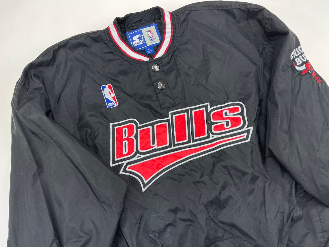 NBA STARTER Chicago Bulls jacket nylon vintage basketball | Etsy