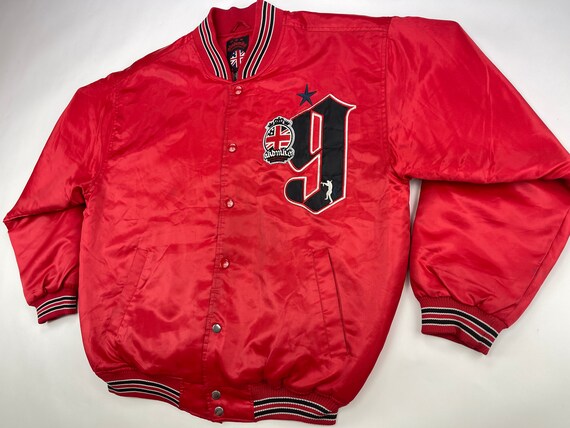 Akademiks jacket, red, vintage bomber, 90s hip hop cl… - Gem