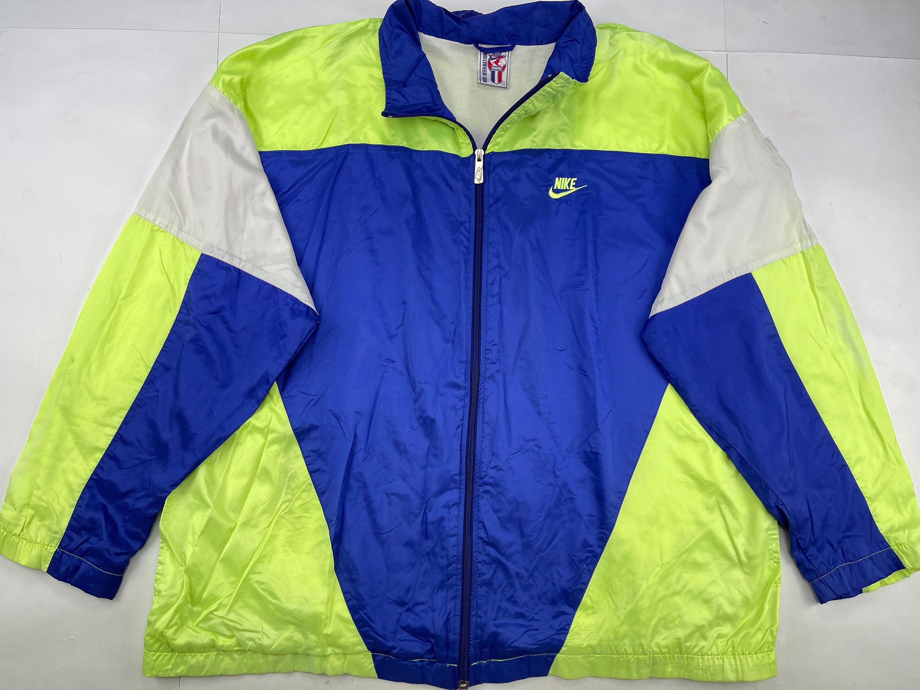 NIKE Jacket Neon Green Vintage Track 
