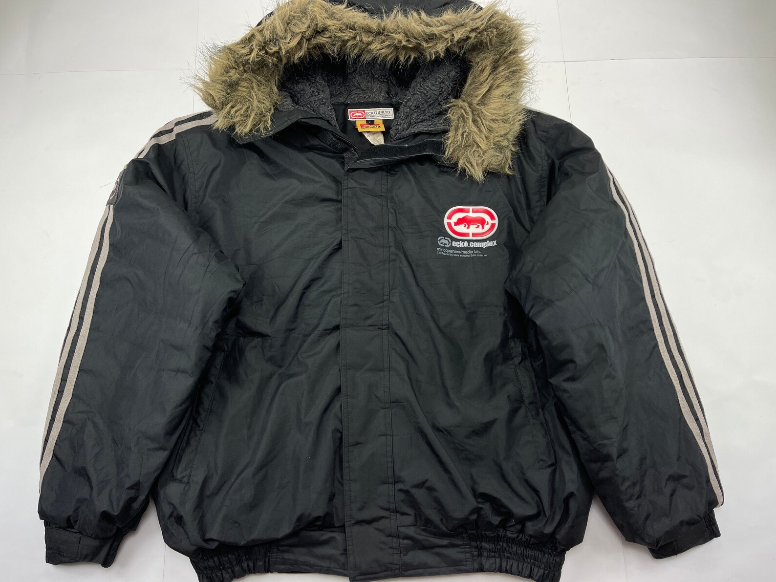 ECKO UNLTD Jacket Black Vintage Ecko Jacket 90s Hip Hop Etsy