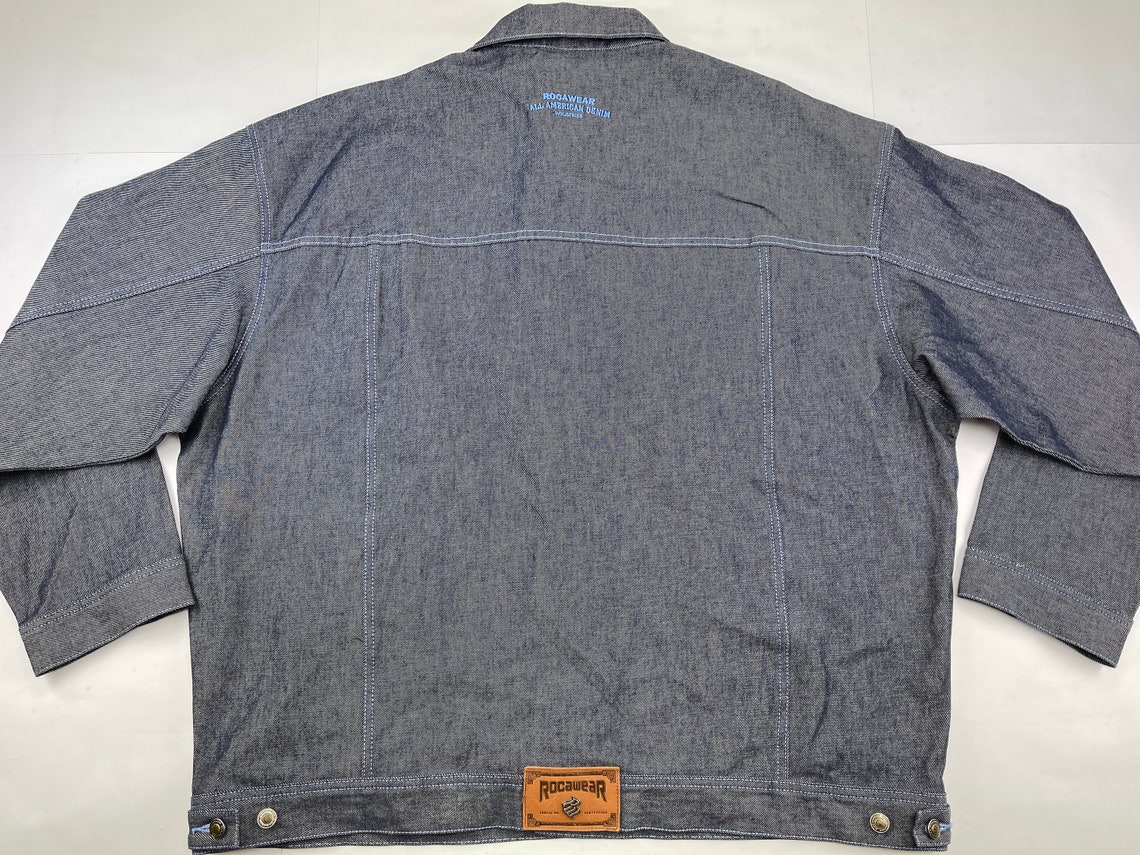 Rocawear jacket blue vintage Roca Wear denim jacket 90s hip | Etsy