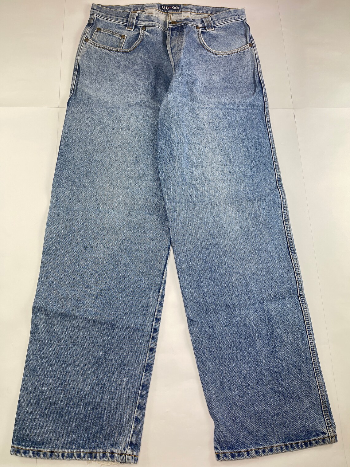 US40 Jeans US Forty Jeans Blue Vintage Baggy Jeans 90s Hip - Etsy