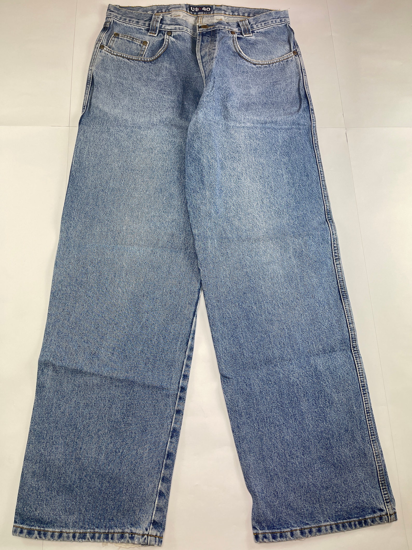 US40 Jeans US Forty Jeans Blue Vintage Baggy Jeans 90s Hip - Etsy