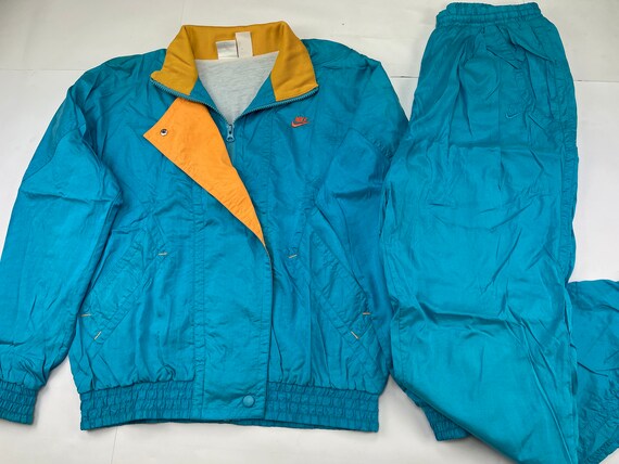 Tuta Nike blu neon tuta da pista vintage pantaloni giacca | Etsy Italia