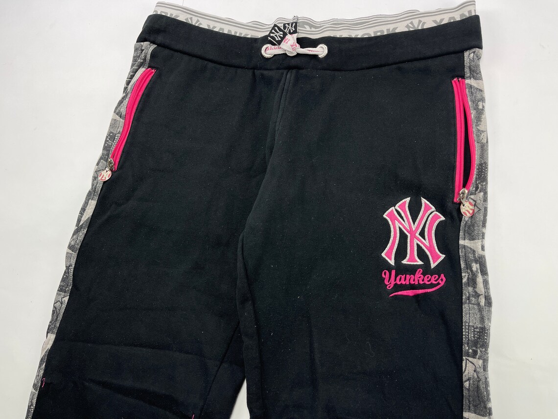 New York Yankees Pants Black Vintage Baseball Pants Etsy