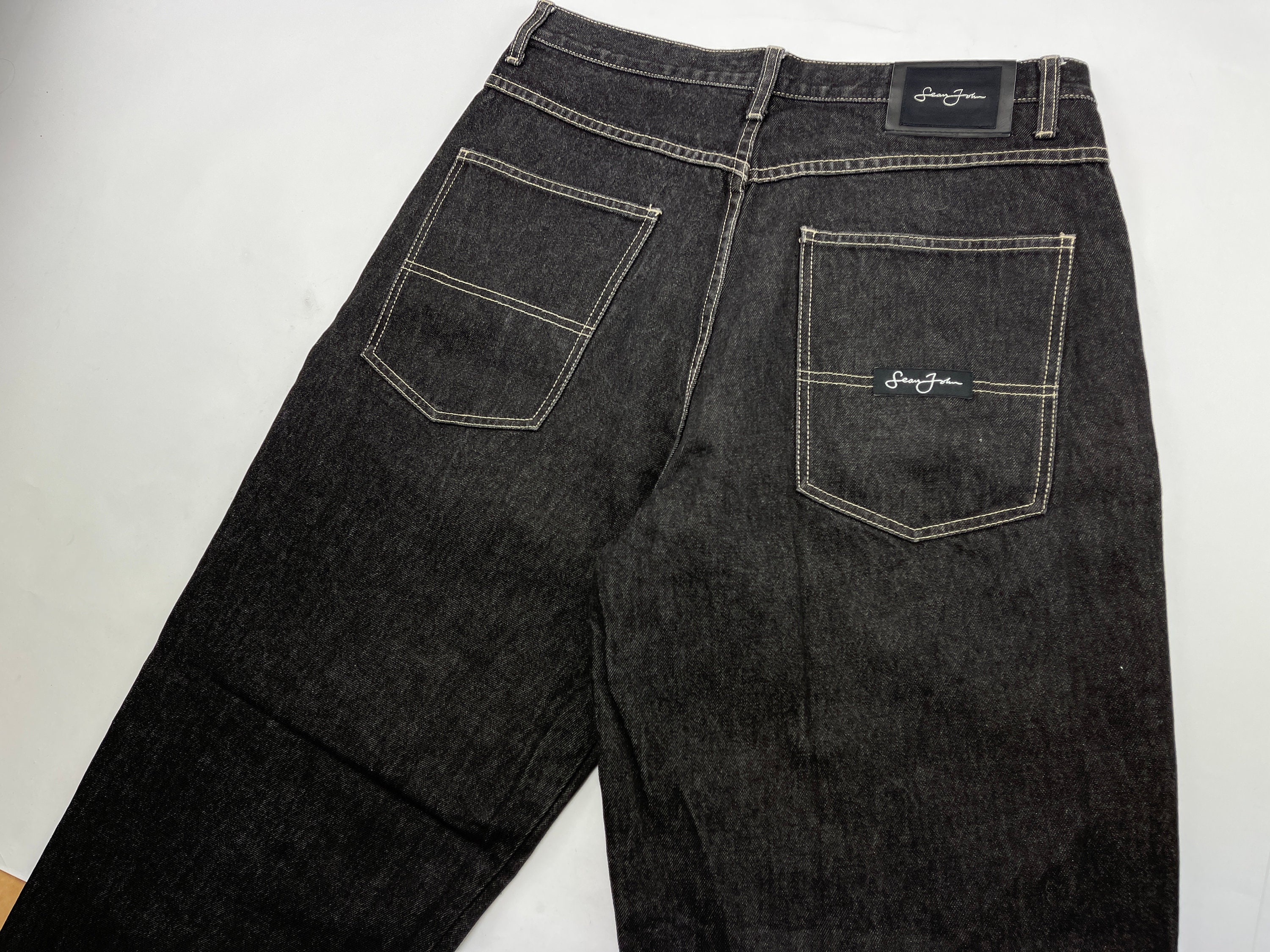 Sean John jeans black vintage baggy pants 90s hip hop | Etsy