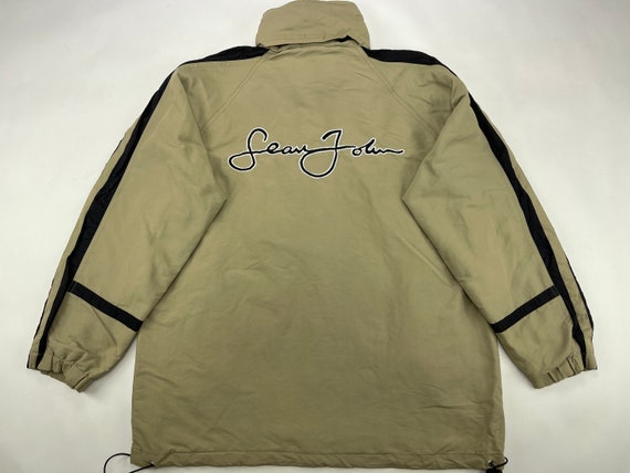 Sean John Jacket Brown Vintage Hip hop Windbreaker 90s Hip Etsy