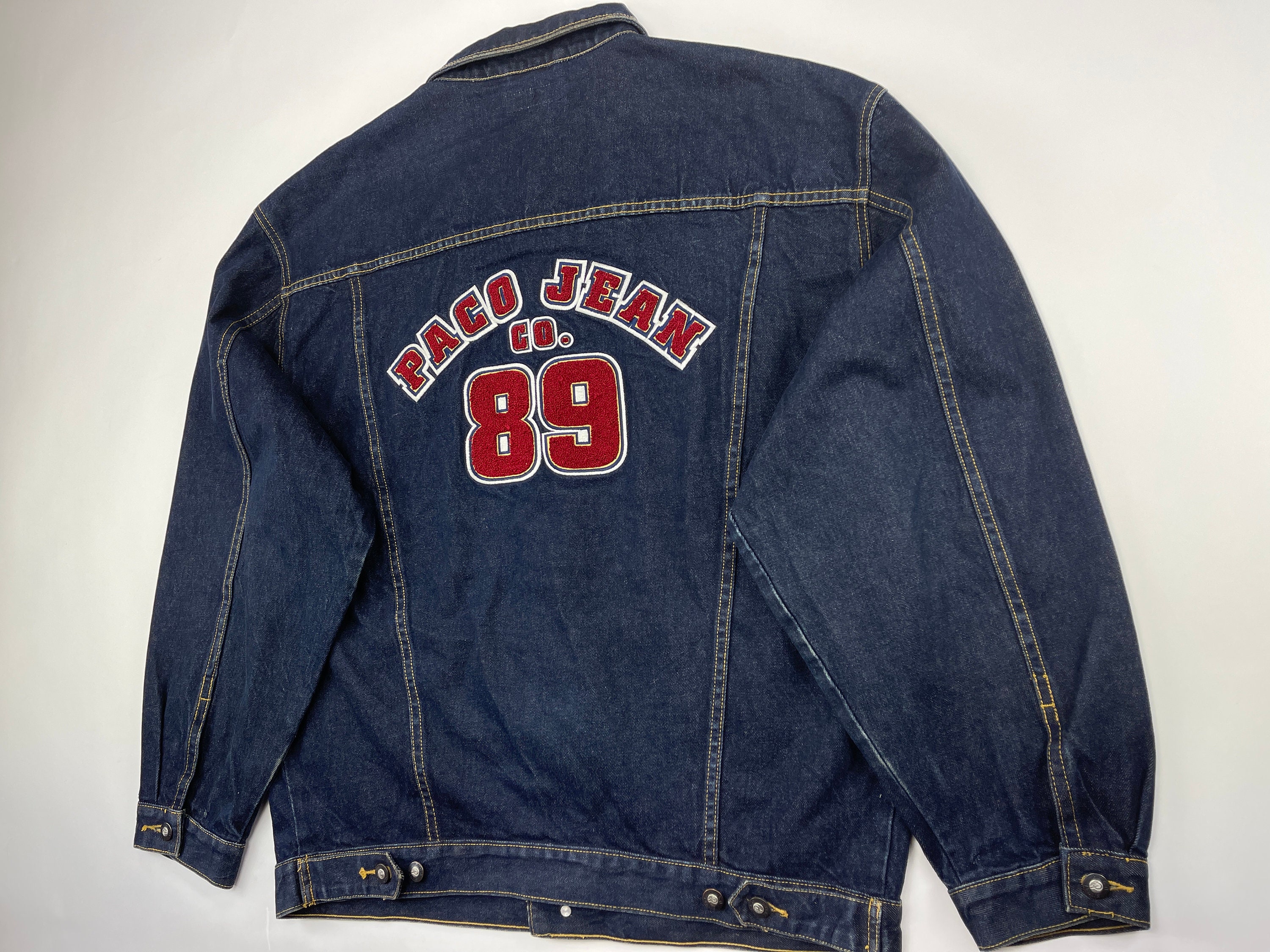 Paco Jacket Paco Sport Blue Vintage Denim Jacket 90s Hip - Etsy