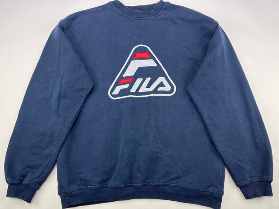 FILA Sweatshirt Blue Vintage Shirt 90s Hop Clothing Etsy