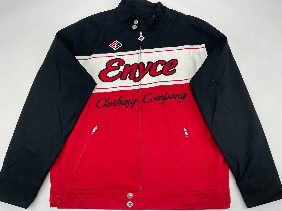 Enyce Jacket Red Vintage Coat 90s Hip Hop Clothing 1990s Etsy