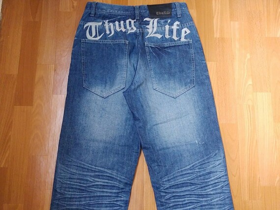 90s hip hop baggy jeans