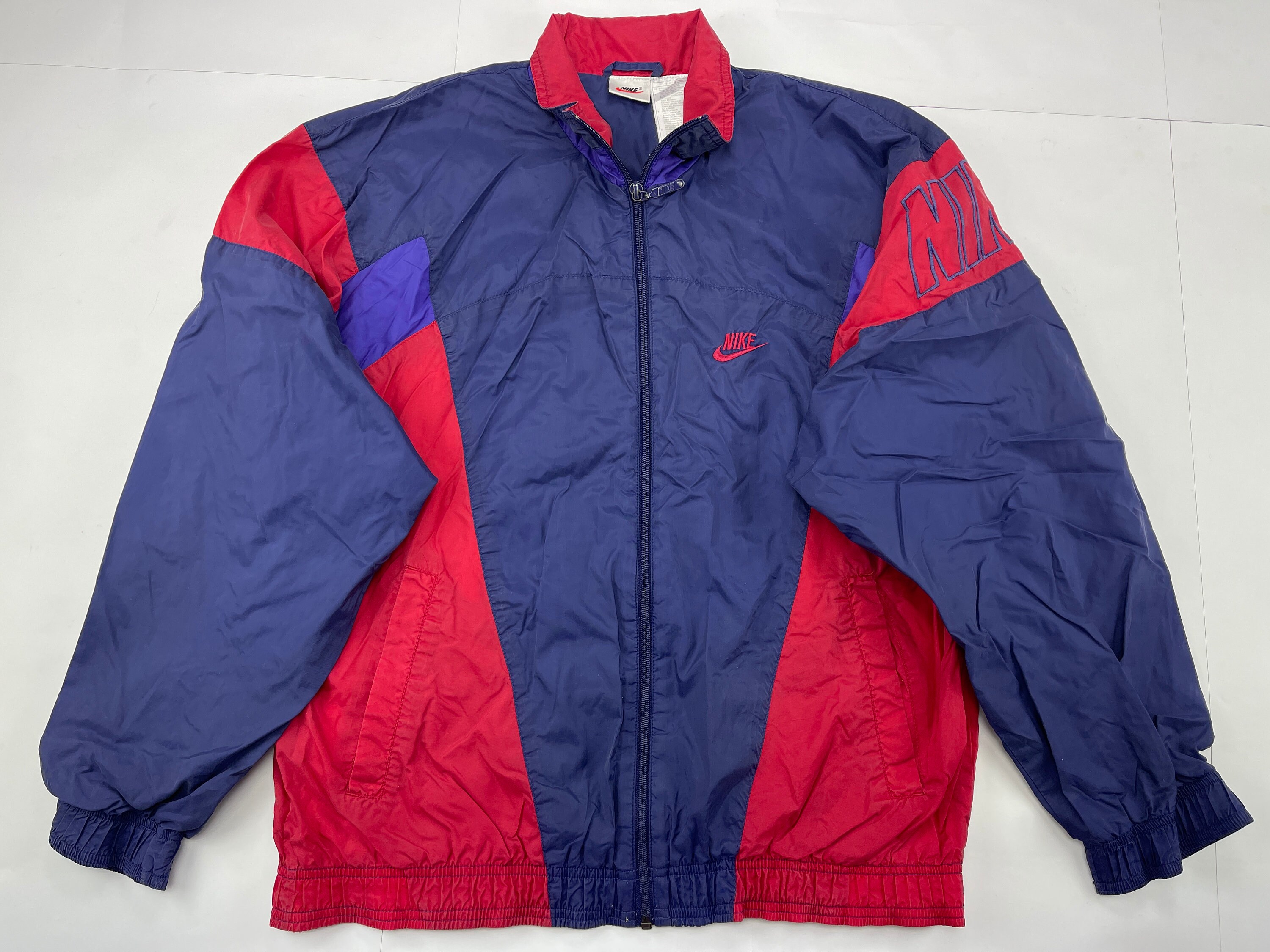 Nike tracksuit blue red vintage track suit jacket pants | Etsy