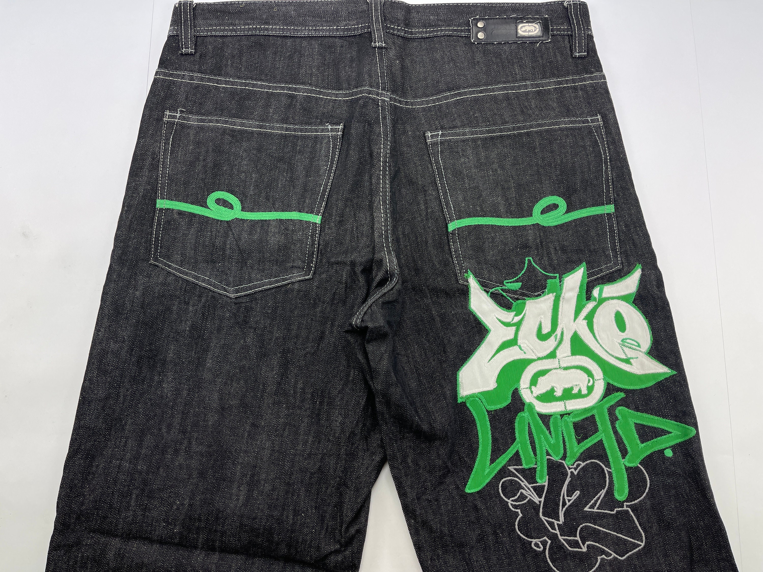 Ecko Unltd jeans black vintage baggy pants 90s hip hop Etsy