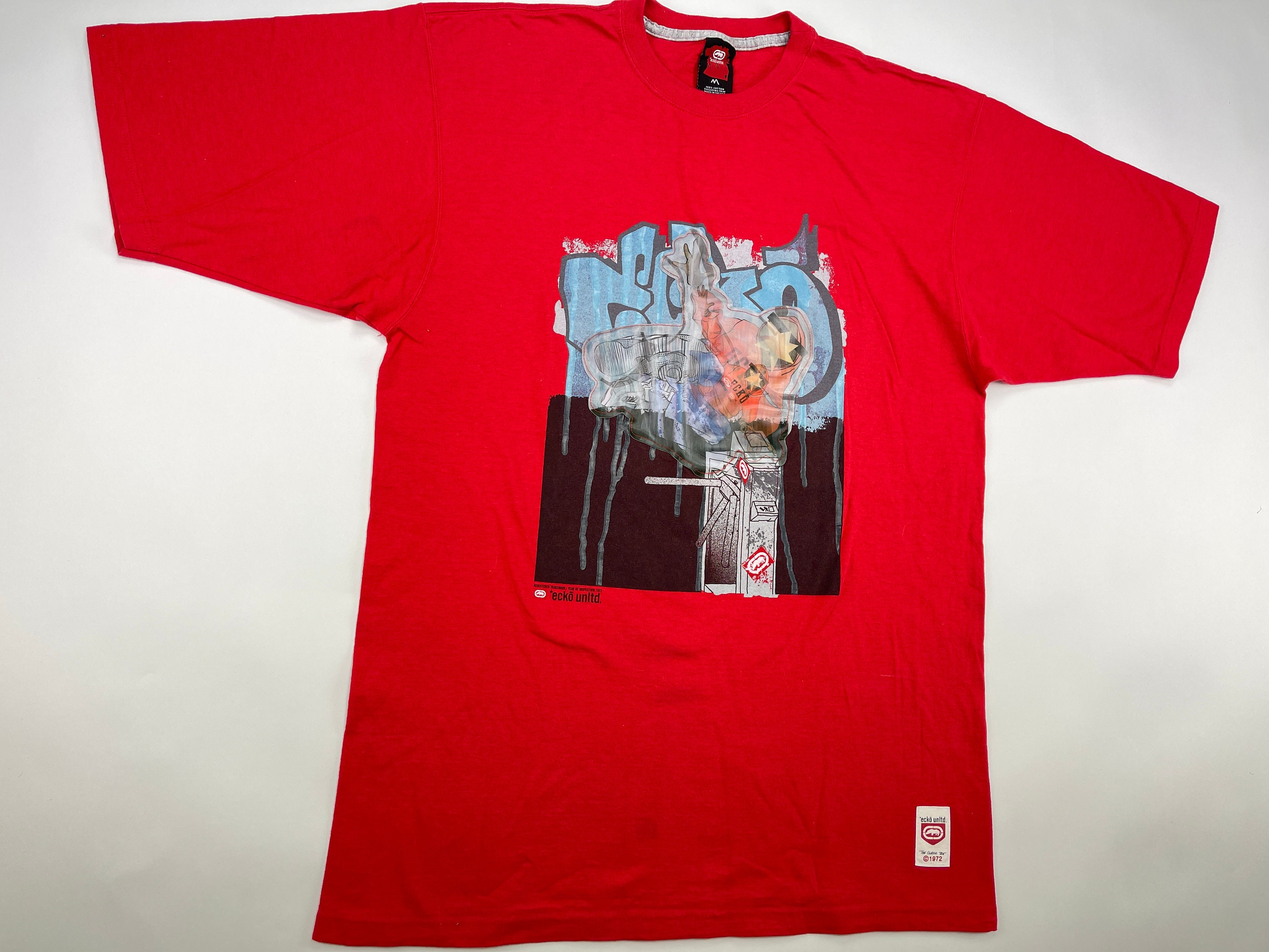 ECKO UNLTD T-shirt Red Vintage Shirt 90s Hip Hop Clothing - Etsy