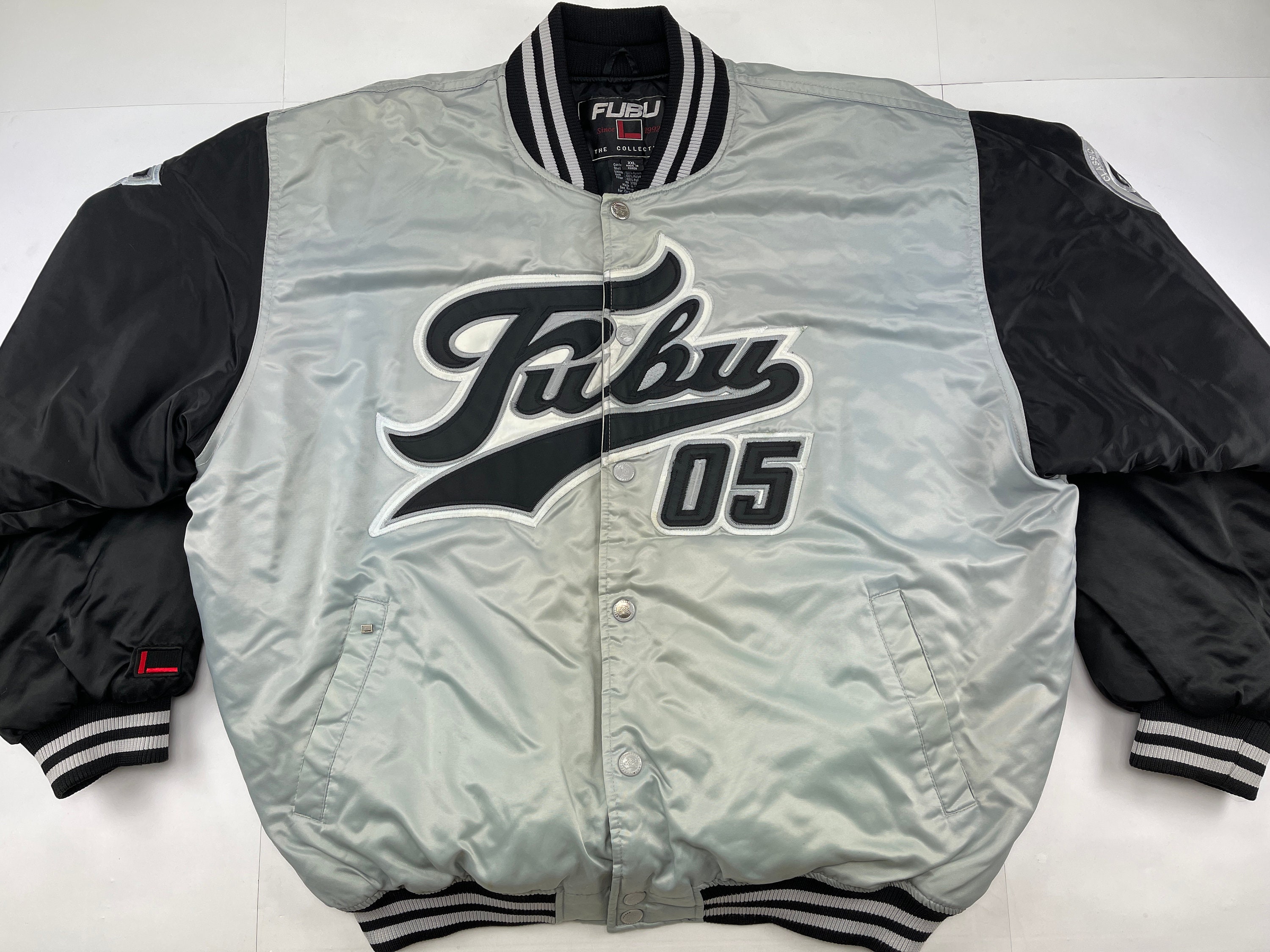 FUBU Jacket, Gray, Vintage College Varsity Bomber, 90s Hip Hop Clothing,  1990s Hip-hop Fashion, Old School Streetwear, Rap Mens Size XXL 2XL - Etsy  Israel