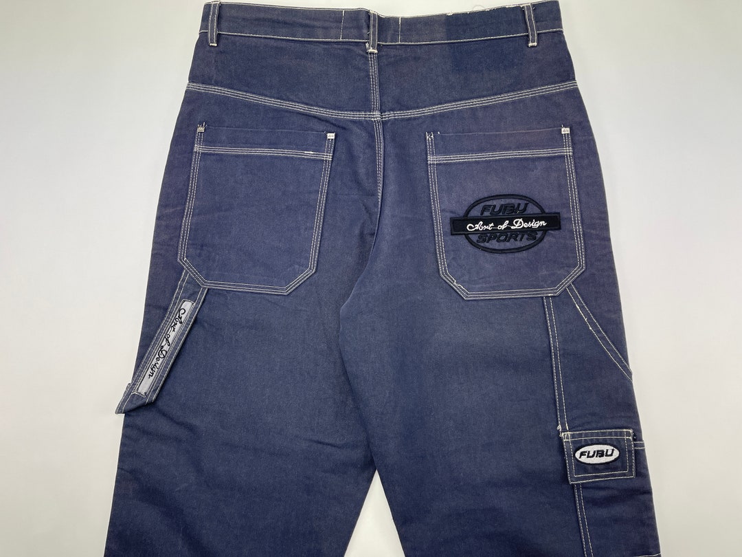 FUBU Jeans Blue Vintage Baggy Jeans Carpenter Loose Fit 90s - Etsy