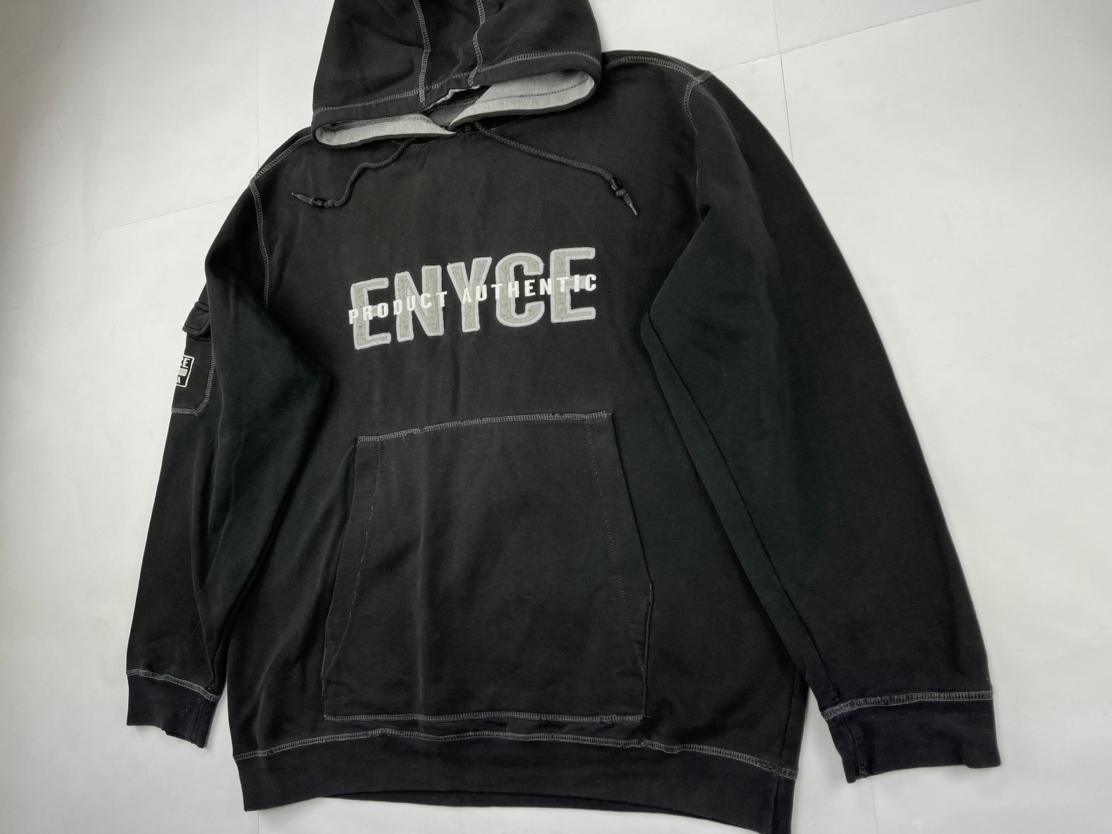 Enyce hoodie black vintage 90s hip hop clothing 1990s Etsy