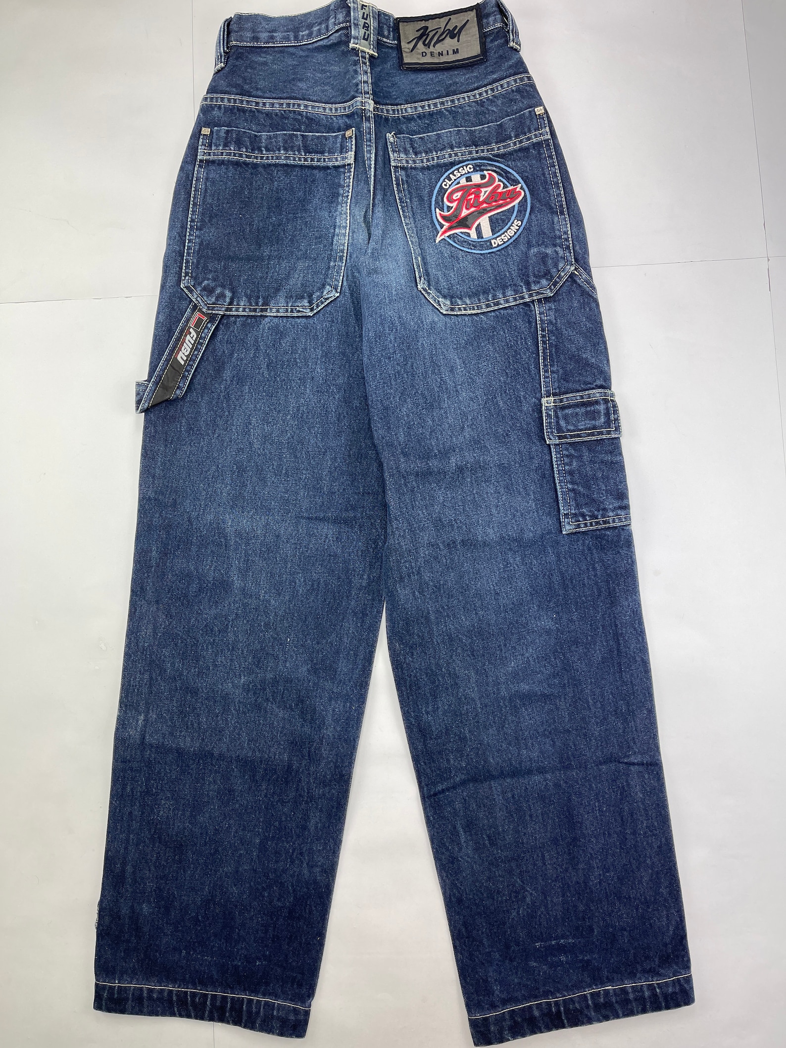 FUBU jeans blue vintage baggy jeans carpenter loose fit 90s | Etsy