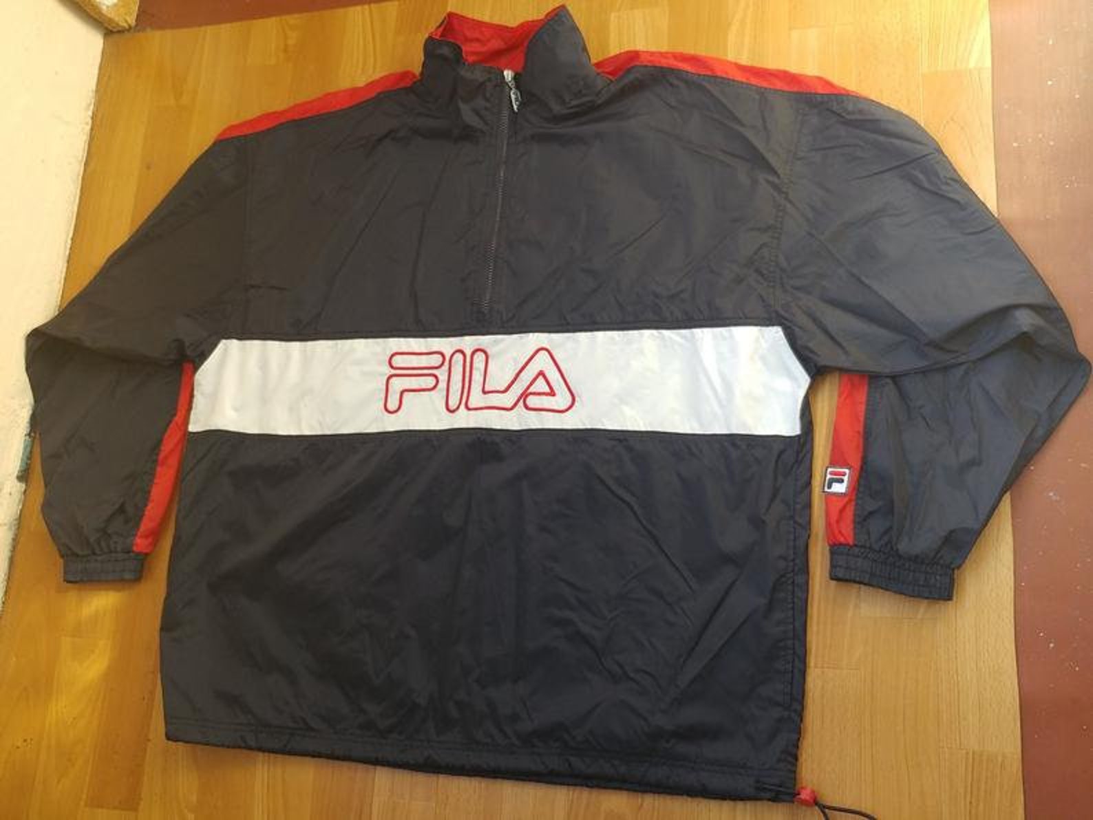 FILA Jacket Vintage Nylon Windbreaker Jacket of 90s Hiphop Etsy