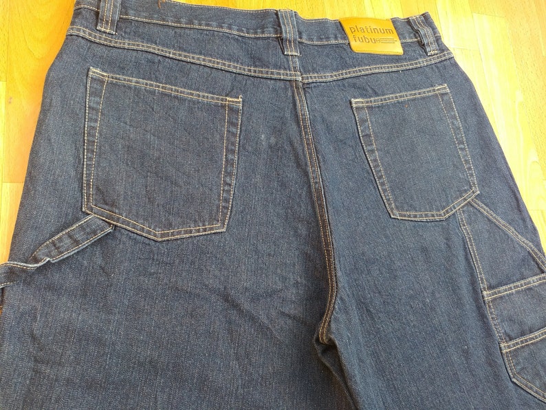 Platinum FUBU Jeans Shorts Old School Vintage Baggy Denim - Etsy