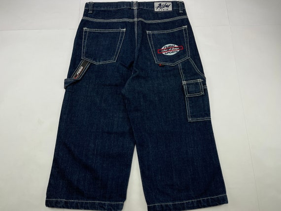 90s hip-hop clothing Platinum FUBU jeans rap 1990s hip hop size W 32 old school streetwear Harlem Globetrotters vintage baggy pants