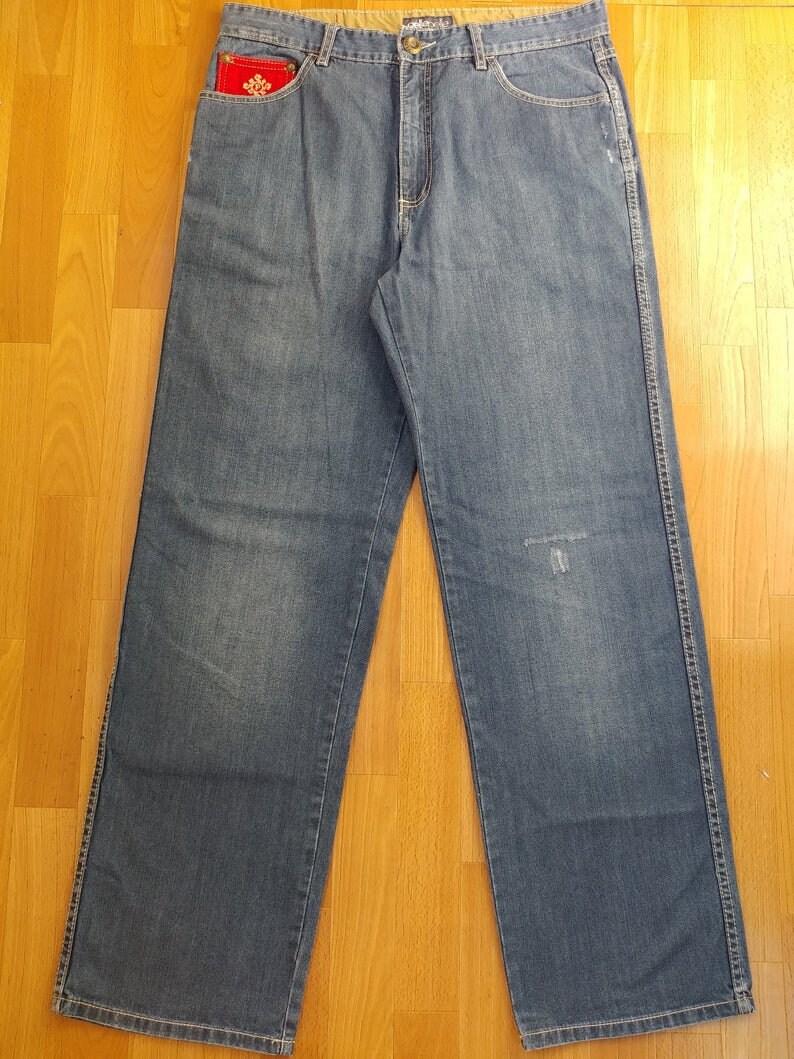 Pelle Pelle Jeans Old School Blue Baggy Jeans Vintage 90s Etsy