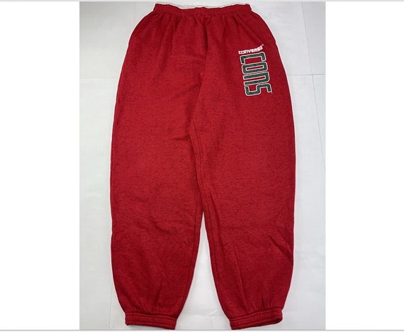 Converse Pants Red Vintage 80s Hip Hop 