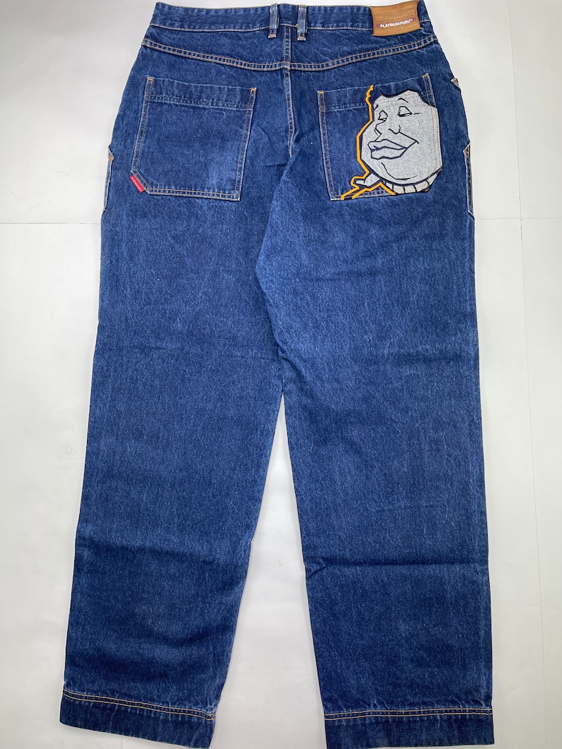 Platinum FUBU Jeans Vintage Baggy Pants Old School Etsy