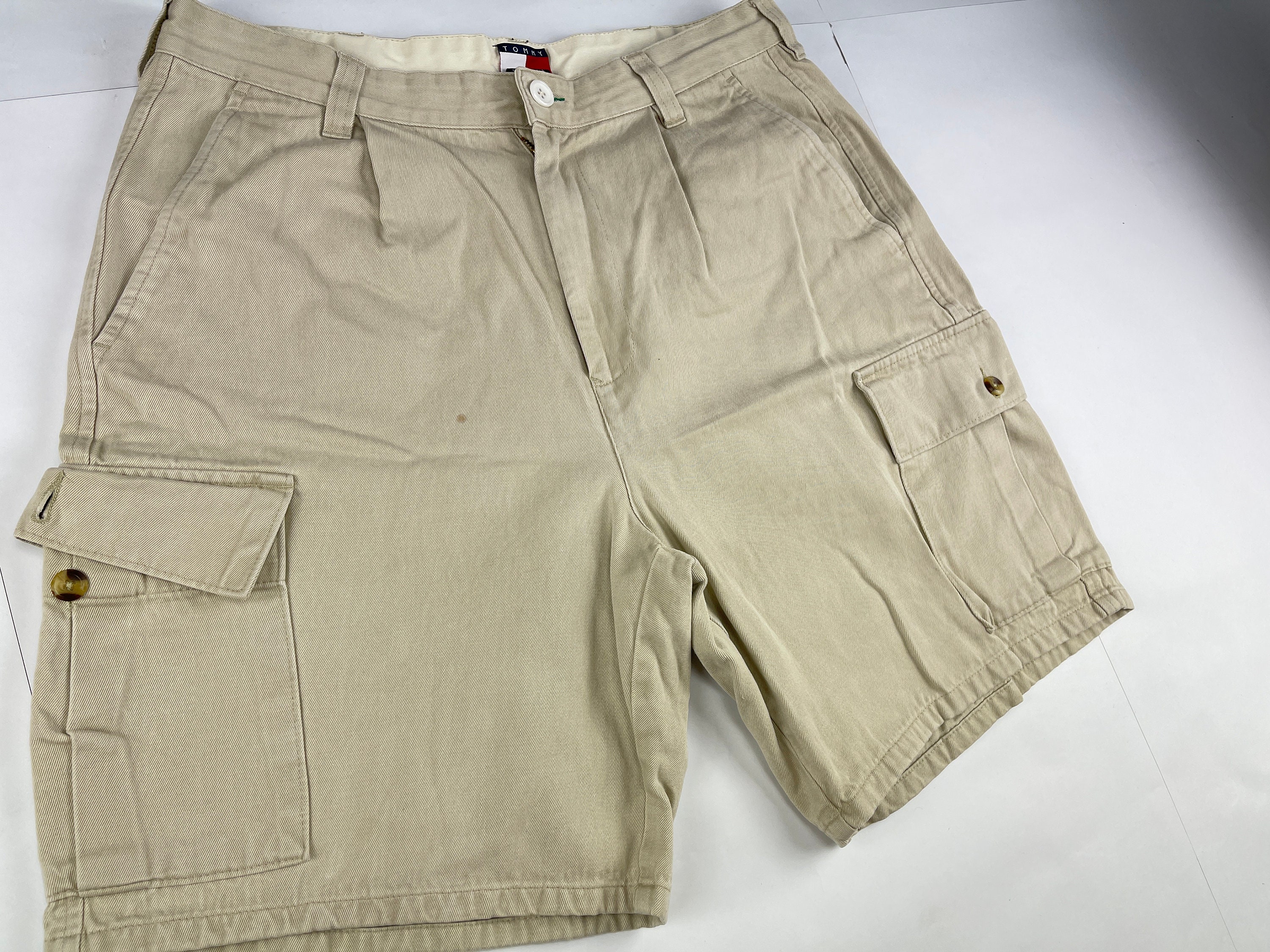Tommy Hilfiger jeans shorts beige vintage baggy denim | Etsy
