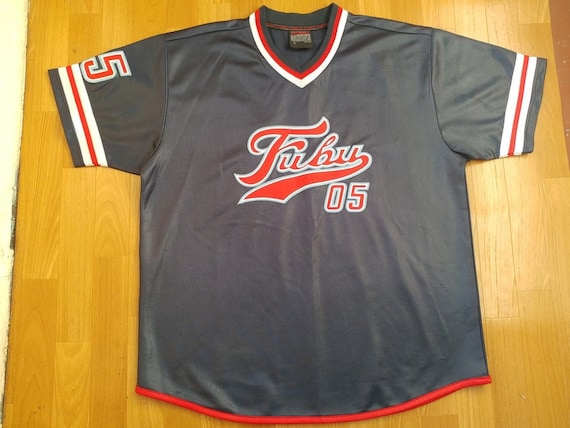 FUBU jersey, blue vintage hip hop t-shirt, 90s hip