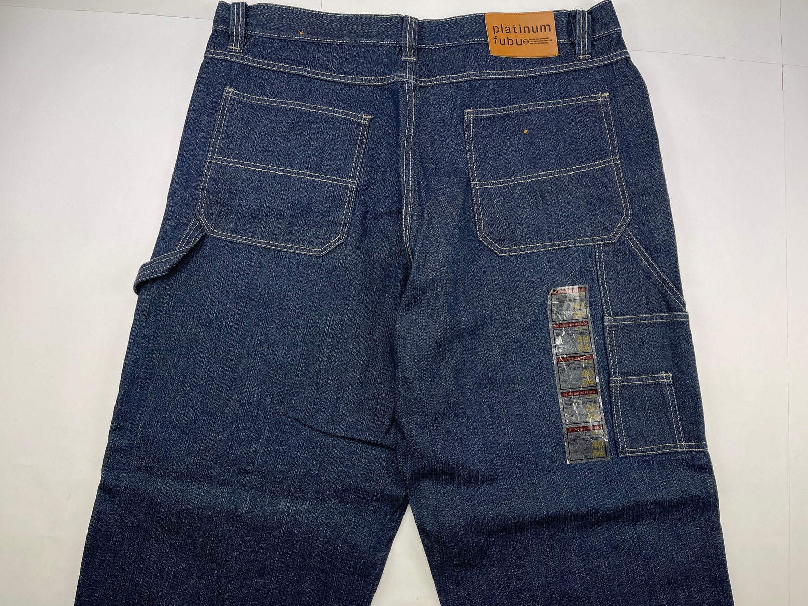 Platinum FUBU Jeans Harlem Globetrotters Vintage Baggy Etsy