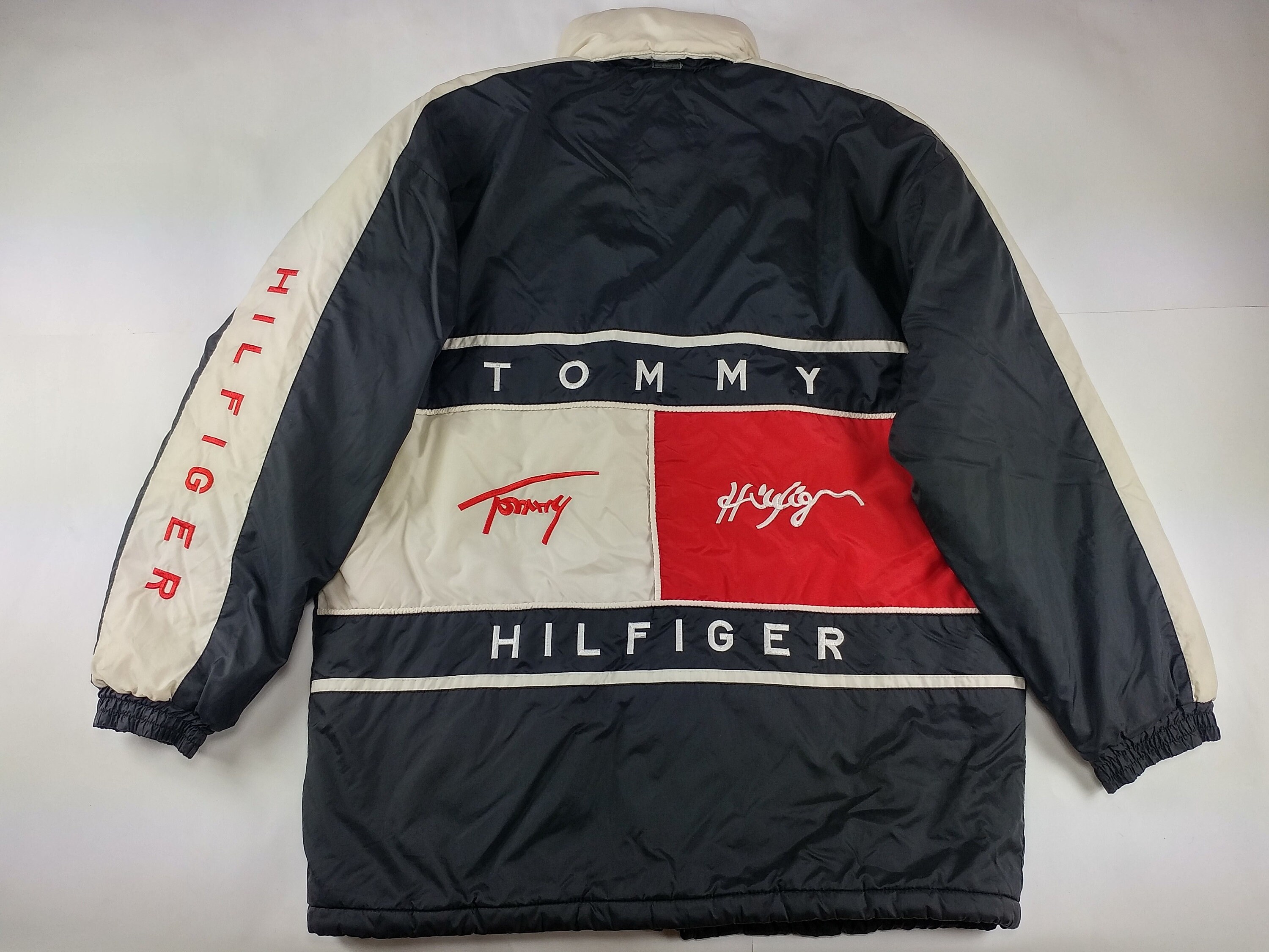 tommy hilfiger jacket black and white