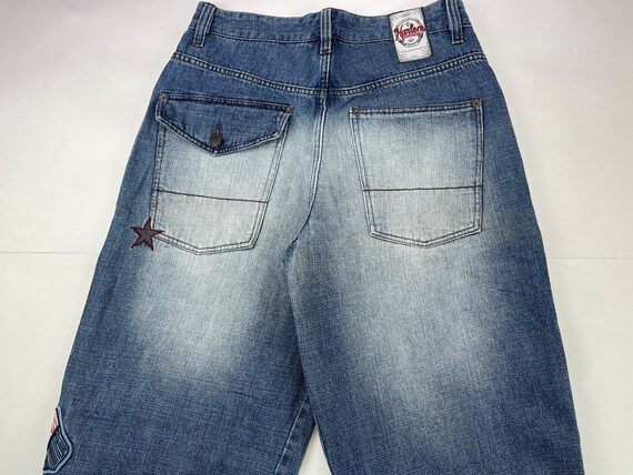 90s hip-hop clothing Platinum FUBU jeans rap 1990s hip hop size W 32 old school streetwear Harlem Globetrotters vintage baggy pants