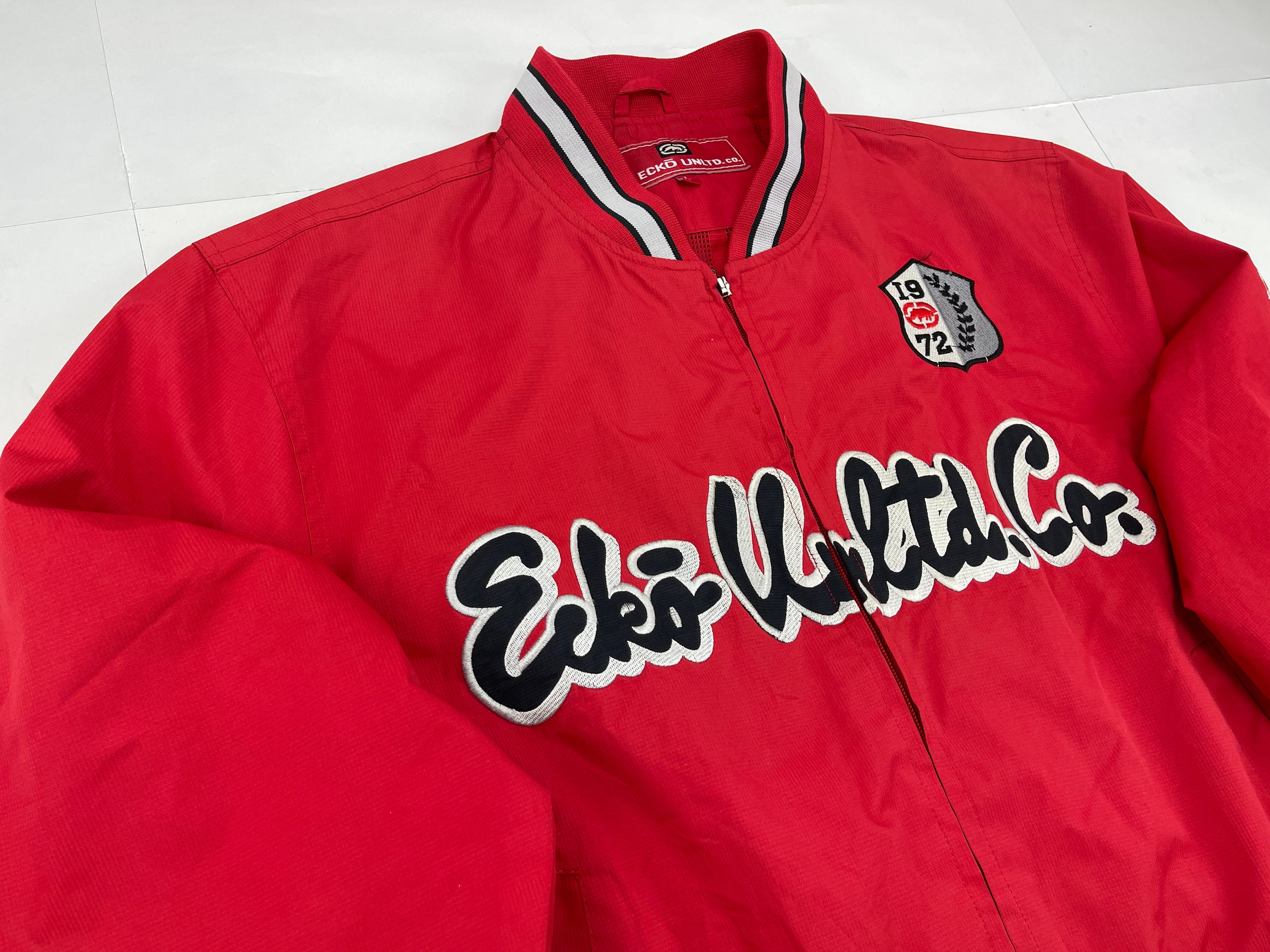 ECKO UNLTD Jacket Red Vintage Ecko Jacket 90s Hip Hop Etsy UK