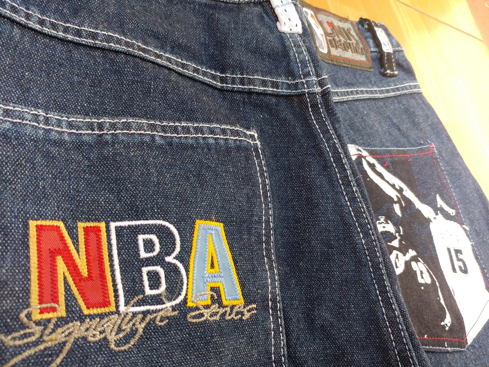 NBA Jeans Vintage Denim UNK Basketball Pants Cleveland Etsy