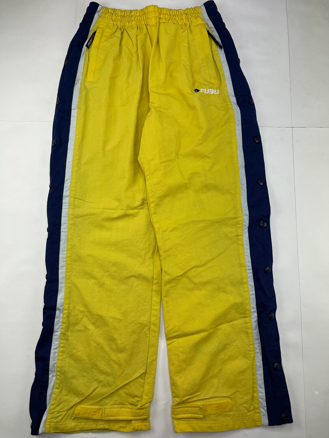 Fubu pants yellow baggy Kani tracksuit pants loose 90s hip Etsy