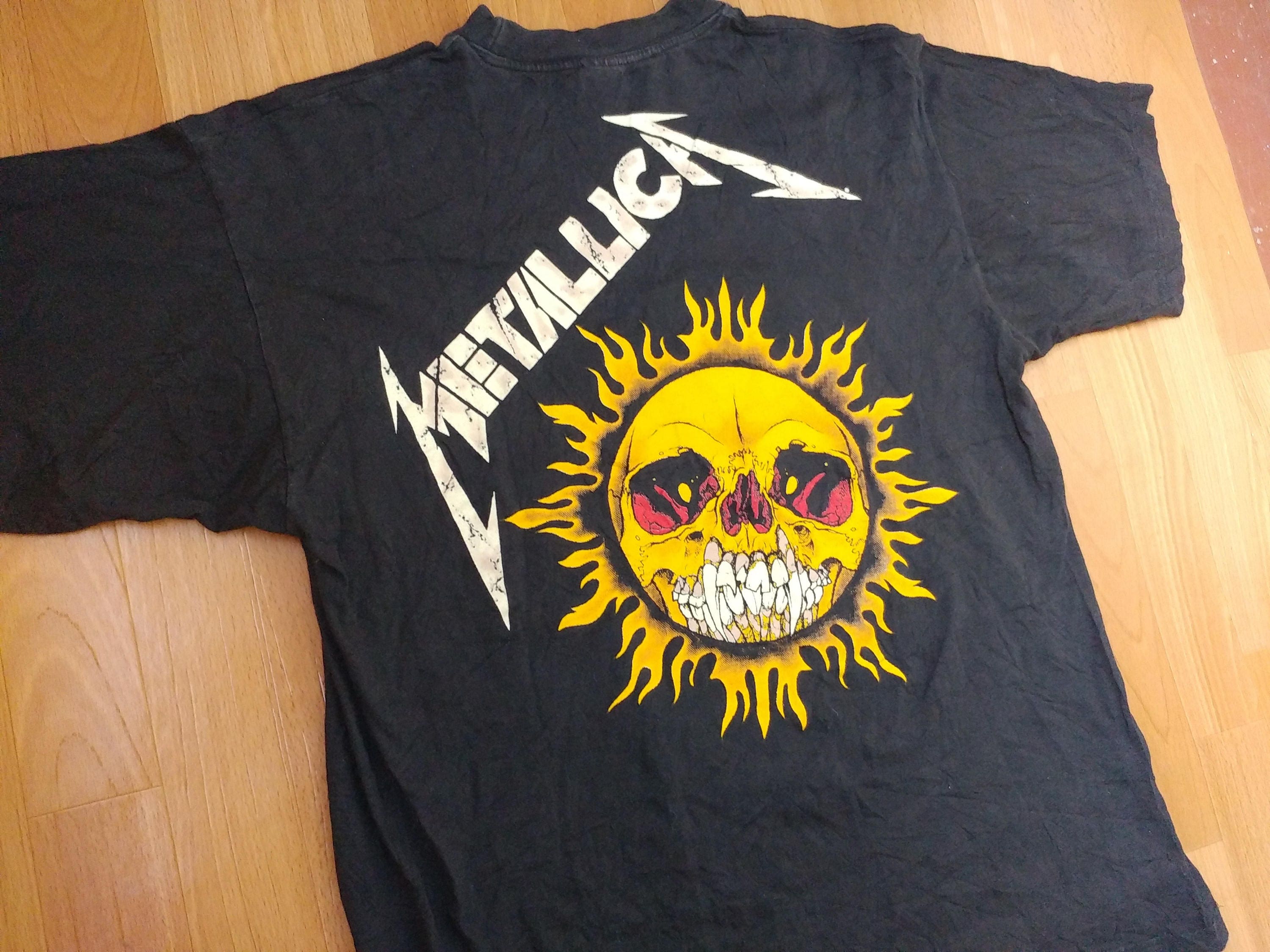 Vintage METALLICA TShirt 90's Tour Concert 1994 Thrashed Etsy