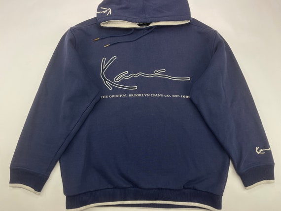 KARL KANI sudadera con capucha azul Kani sudadera de | Etsy España