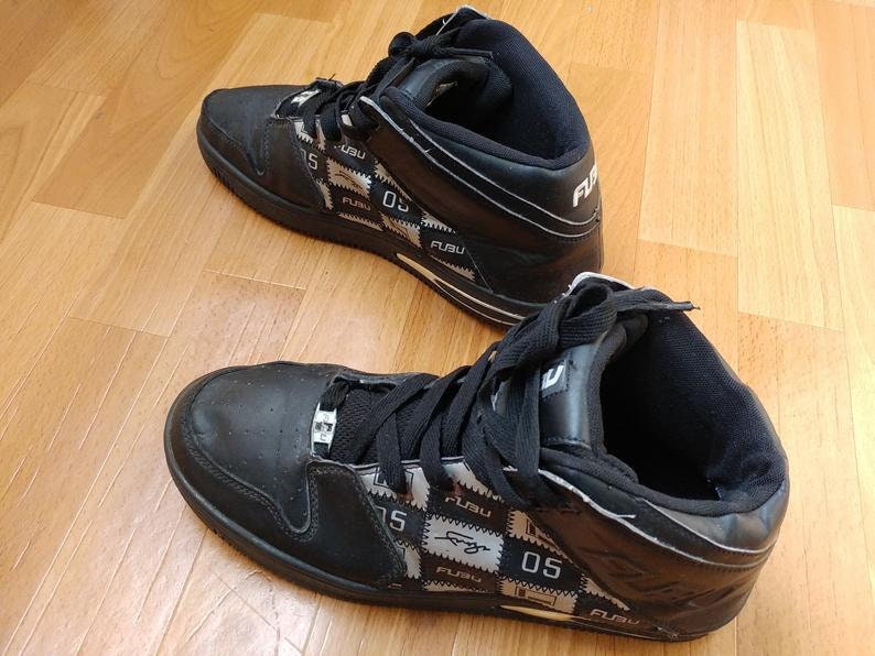FUBU sneakers black vintage hip hop shoes 90s hiphop Etsy