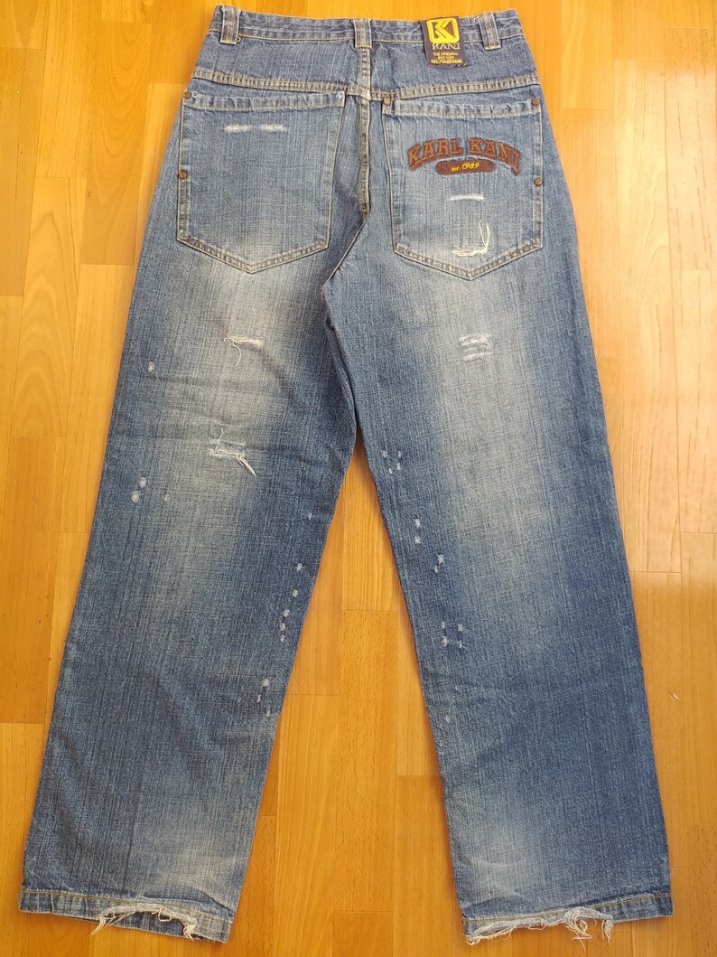 KARL KANI Jeans Vintage Baggy Kani Jeans Loose Distressed | Etsy