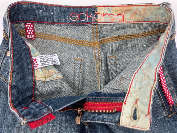 Womens Ecko Unltd Jeans Blue Ecko Red 