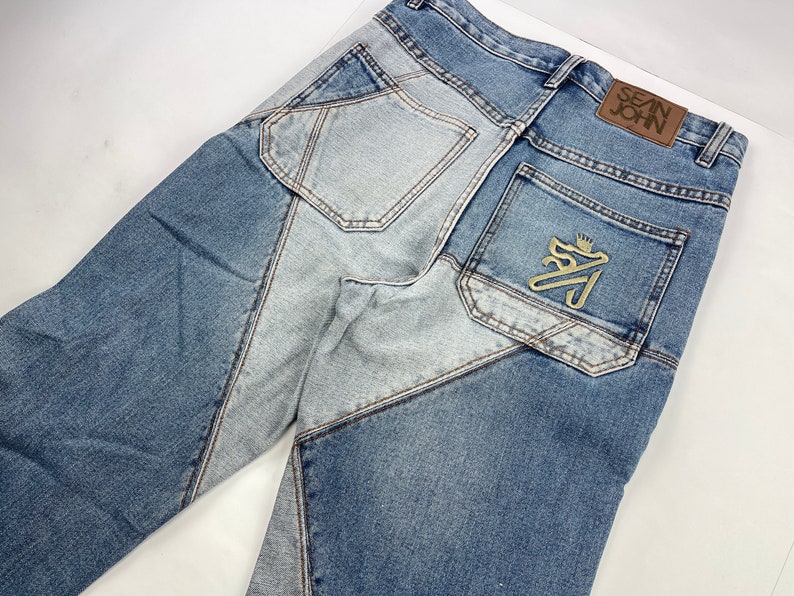 Sean John Jeans Blue Vintage Baggy Pants 90s Hip Hop - Etsy