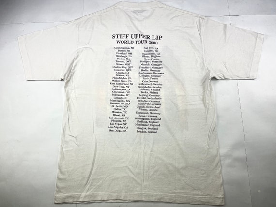 AC/DC T-shirt 2000 Stiff Upper Lip Vintage ACDC for Those - Etsy