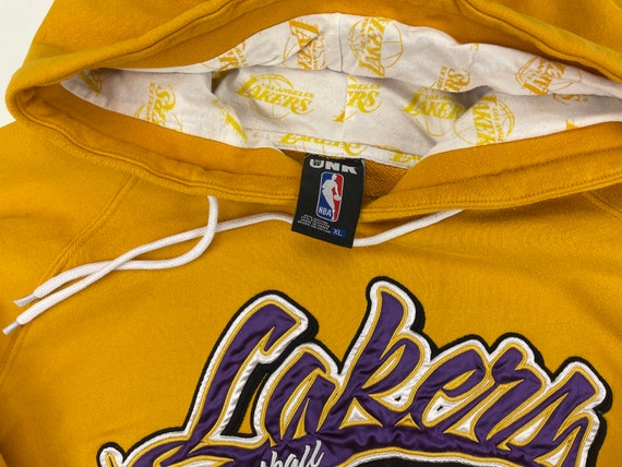 VINTAGE NIKE NBA LOS ANGELES LAKERS HOODIE SWEATSHIRT SIZE LARGE