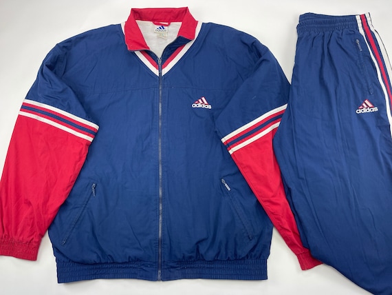 Adidas tracksuit mens navy hotsell blue