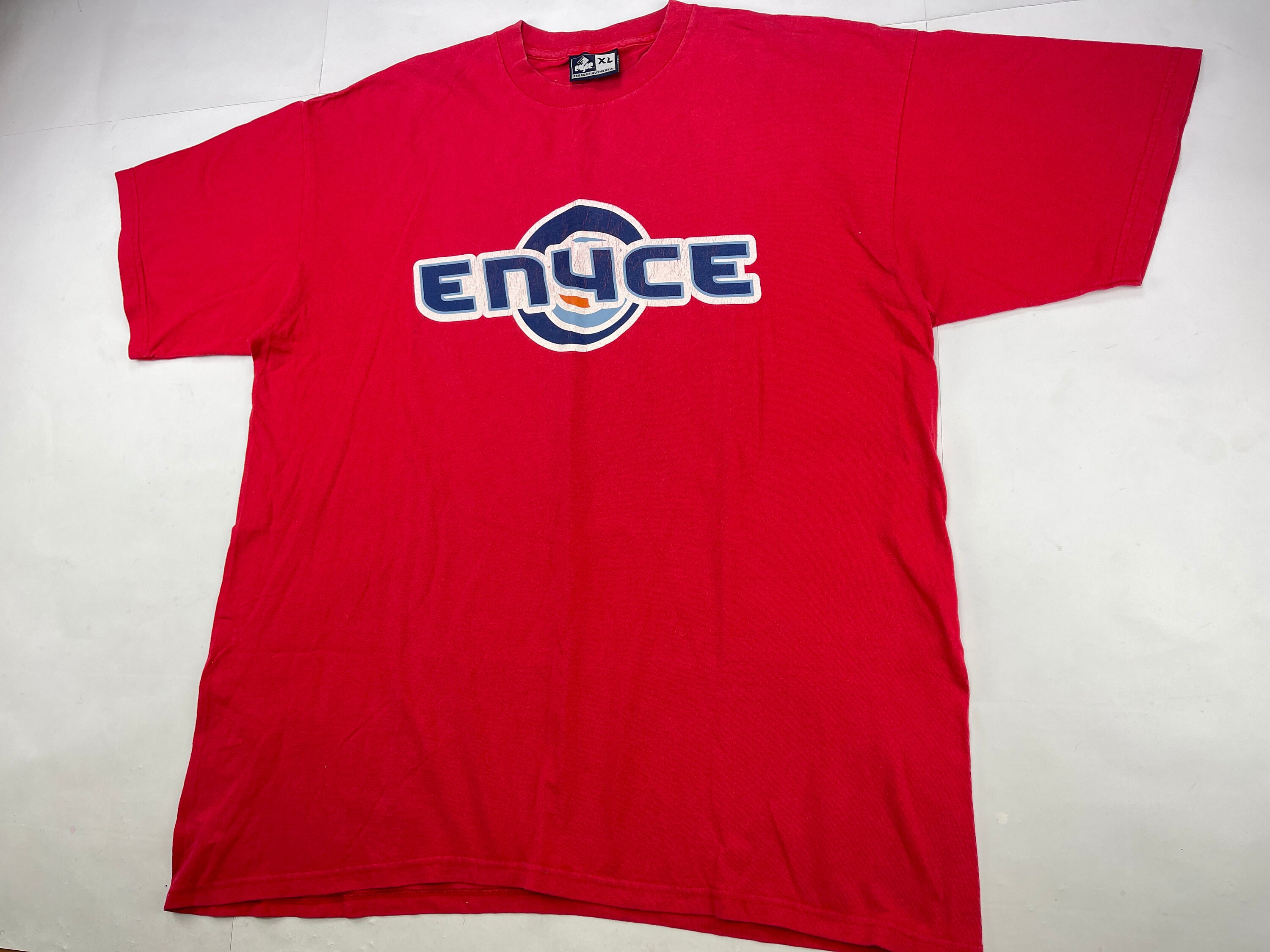 Enyce Tshirt Red Vintage 90s Hip Hop Clothing 1990s Etsy Canada