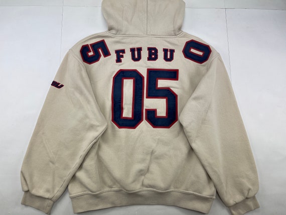 FUBU Hoodie beige vintage Fubu Sweatshirt 90er Hip Hop - Etsy.de