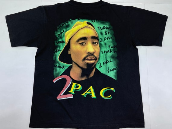 2pac t-shirt, black, Tupac shirt, Makaveli shirt, 90s hip hop ...