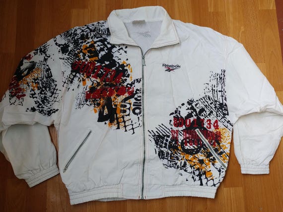 reebok jacket vintage black